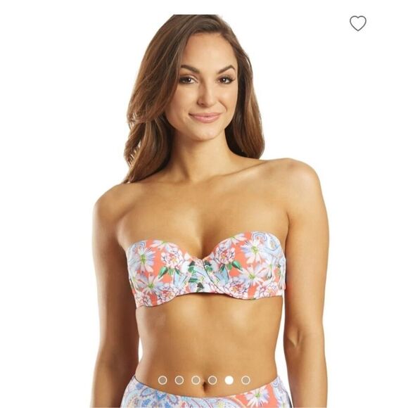 NWT- JOHNNY WAS DREW 2 PIECE SWIM BIKINI- SIZE SMALL- STRUCTURED TOP & HIGH WAIS - Picture 7 of 16